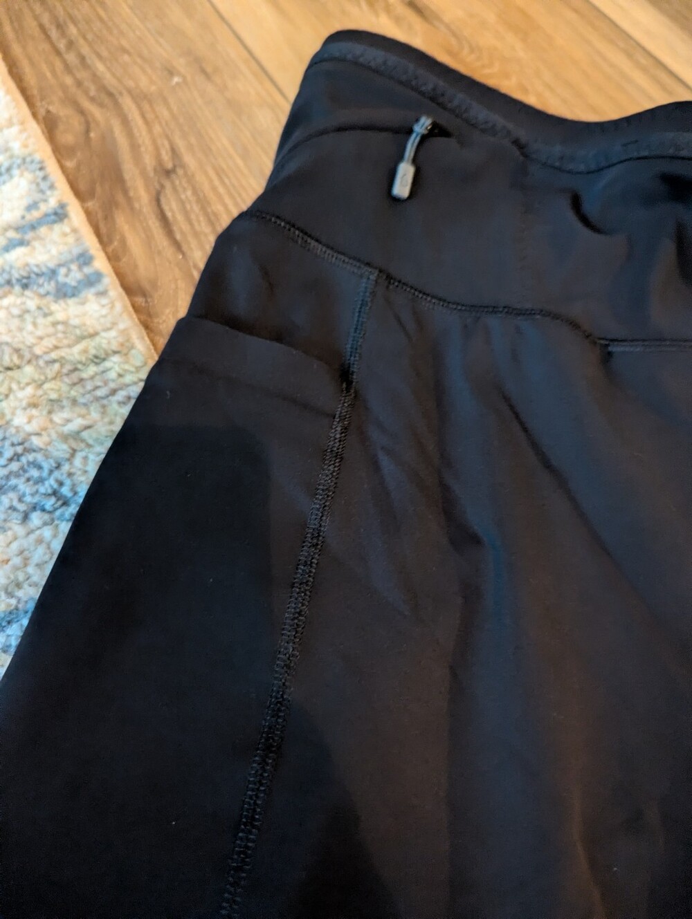 Flipbelt Ouray Compression Black Performance Running Shorts with Storage - Picture 9 of 13
